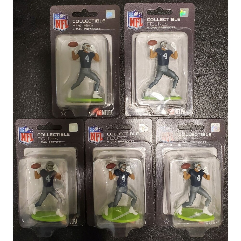 LOT of (5) NFL Excite Series 1 Collectible 2.5" Mini Figures Dak Prescott - NEW